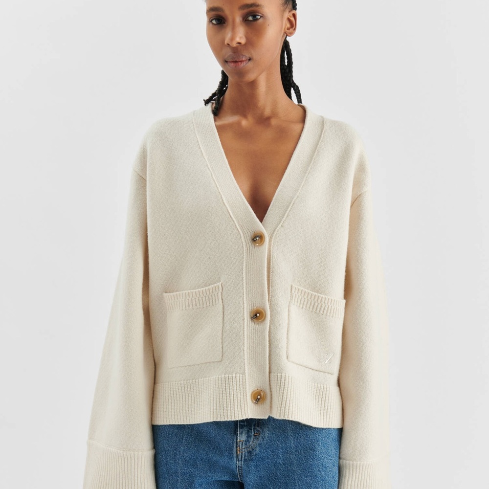 Axel Arigato Memory Relaxed Cardigan - Off White